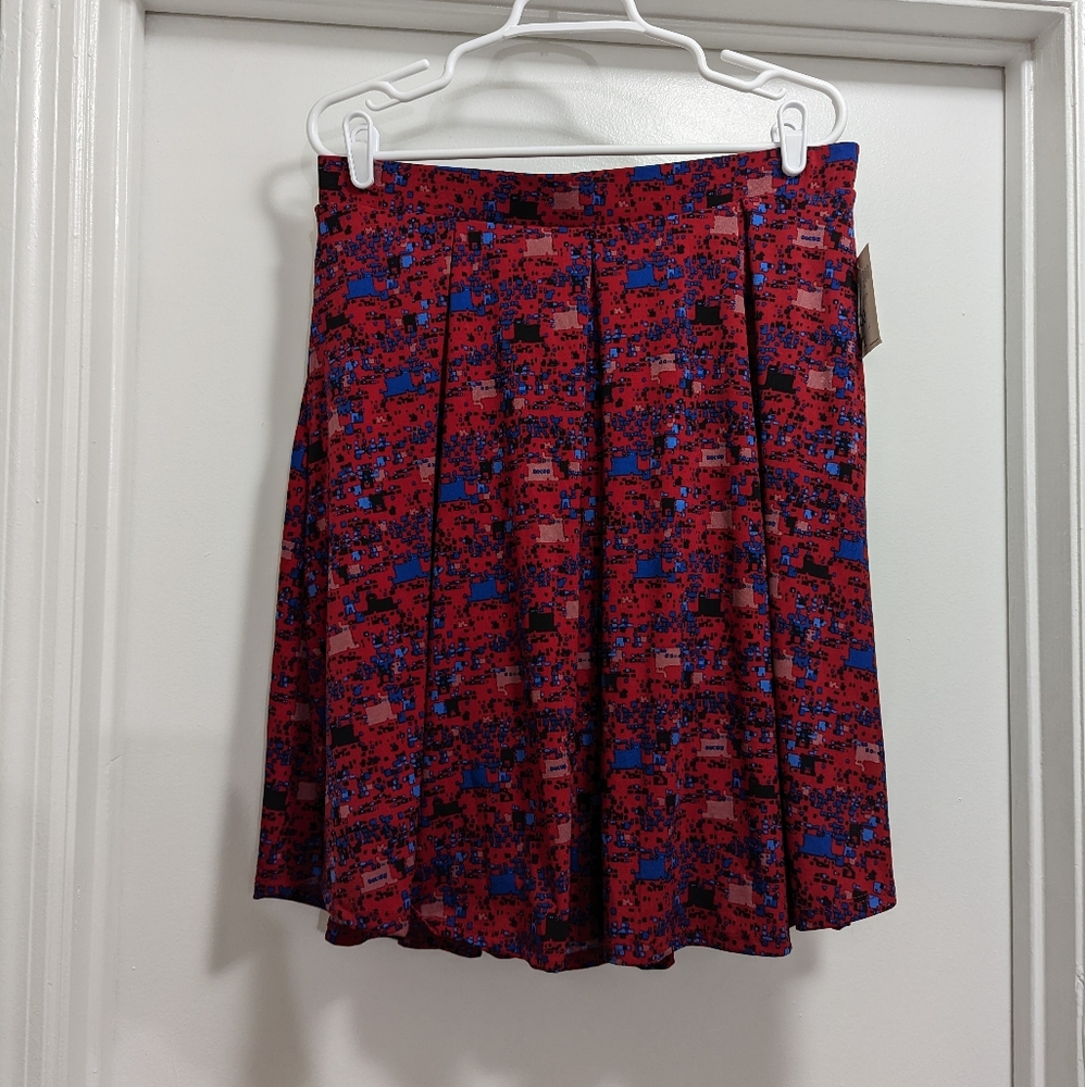 LuLaRoe Red Geometric Madison